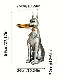 Статуя-столик "Собака-метрдотель" з підносом, фото 6