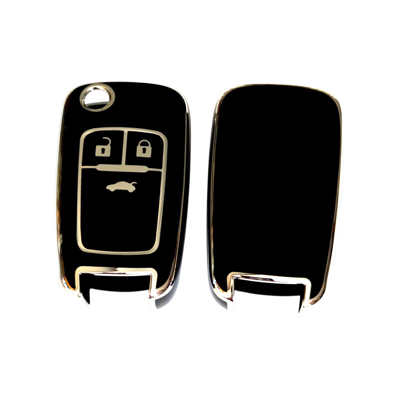 Чохол для ключа Opel, глянець, чорний, фото 1