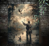 Картина "Мисливець на качок" – полювання серед дикої природи, фото 2