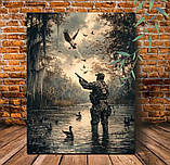 Картина "Мисливець на качок" – полювання серед дикої природи, фото 3