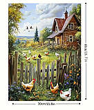 Картина на полотні «Сільський дворик з курочками», фото 2