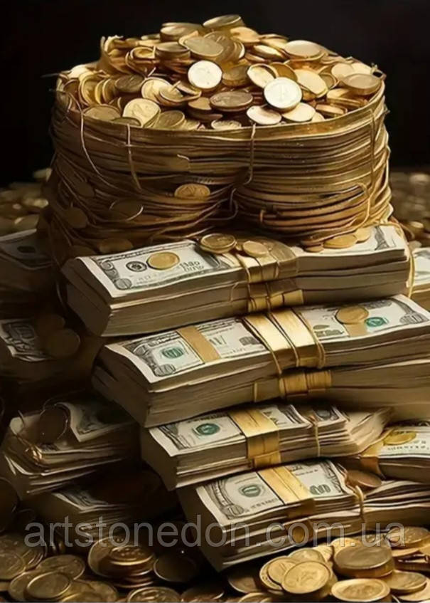 Картина «Гроші та Золото»  – стильний постер для інтер’єру, фото 1