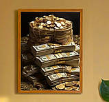 Картина «Гроші та Золото»  – стильний постер для інтер’єру, фото 3