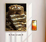 Картина «Гроші та Золото»  – стильний постер для інтер’єру, фото 4