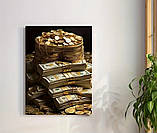 Картина «Гроші та Золото»  – стильний постер для інтер’єру, фото 5