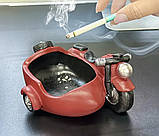 Попільничка у формі мотоцикла з коляскою – стильний декор та аксесуар, фото 3
