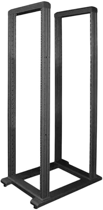 Стійка ZPAS 19", 36U, SRX, підлогова дворамна, глибина 800 мм, максимально 250кг, чорна, фото 1