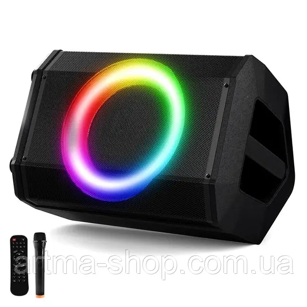 Портативна бездротова Bluetooth колонка KOLAV XH809, Потужність 40Вт, FM, TWS, AUX/TF/USB, 10h, IPX4, мікрофон, чорна