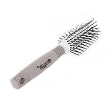 Щітка для волосся Salon Professional продувна 20 см масажний гребінць для волосся Білий, фото 4