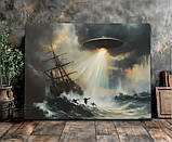 Картина "Корабель і НЛО", фото 3