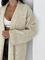 Жіночий подовжений кардиган із пряжі, фото 5