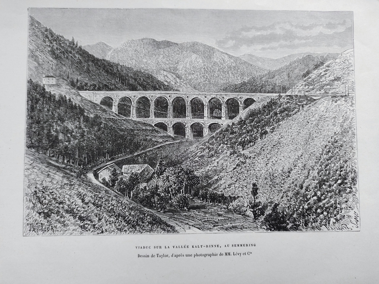 Віадук Кальте-Рінне Земмерінг Австро-Угорщина 19 ст.