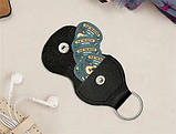 Тримач для медіаторів брелок чохол Keychain 6 Picks Pick Holder Black, фото 2