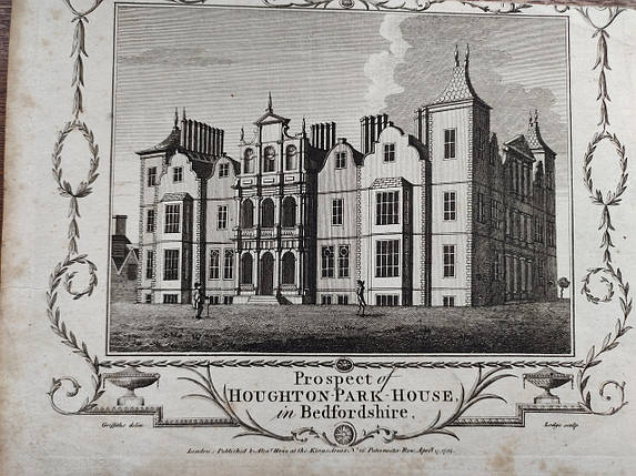 Графство Бедфордшир. Англія 1784 рік. Папір Верже, фото 1