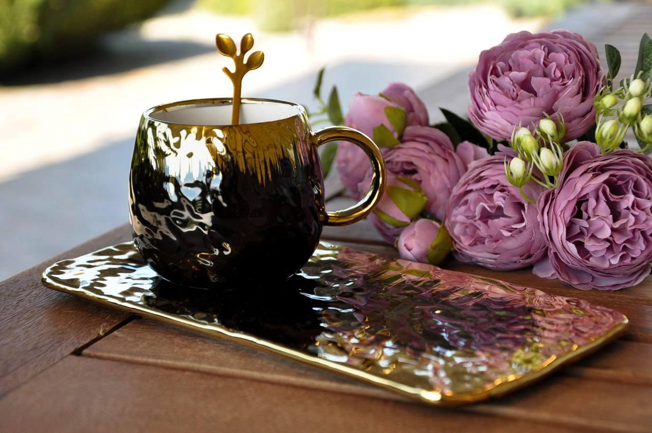 Кавова чашка з блюдцем "Елегантність", 230 мл, фото 1