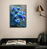 Картина на полотні Сині волошки, фото 2