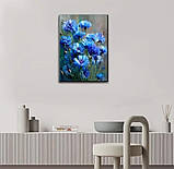 Картина на полотні Сині волошки, фото 5