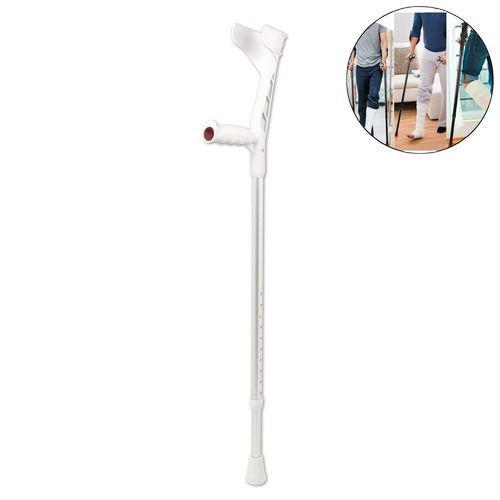 Милиця з опорою під лікоть Rebotec Eco 120. Стандарт. 96-118 см. Телескопічний. Алюмінієвий. Сірий. Костыль, фото 1