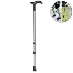 Палиця опорна Rebotec Simplex. Стандарт. 73-96 см. Телескопічна. Алюмінієва. Антрацит. Ортопедична