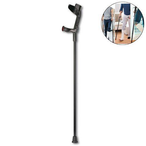 Милиця з опорою під лікоть Rebotec Big 150. Подовжений 130-133см. З фіксацією. Алюмінієвий. Чорний. Костыль, фото 1