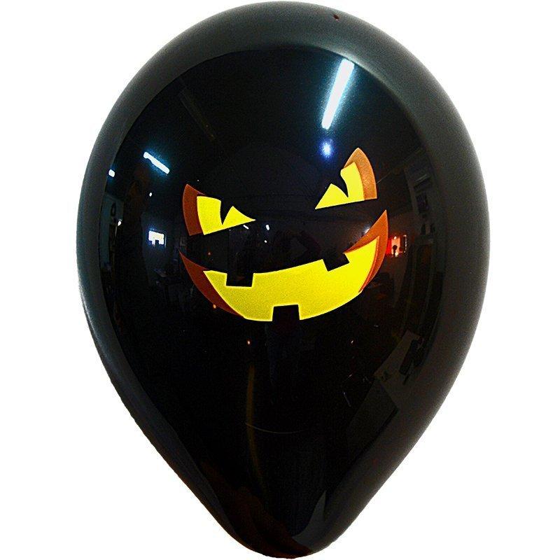 Повітряна куля Гарбуз чорний 12"