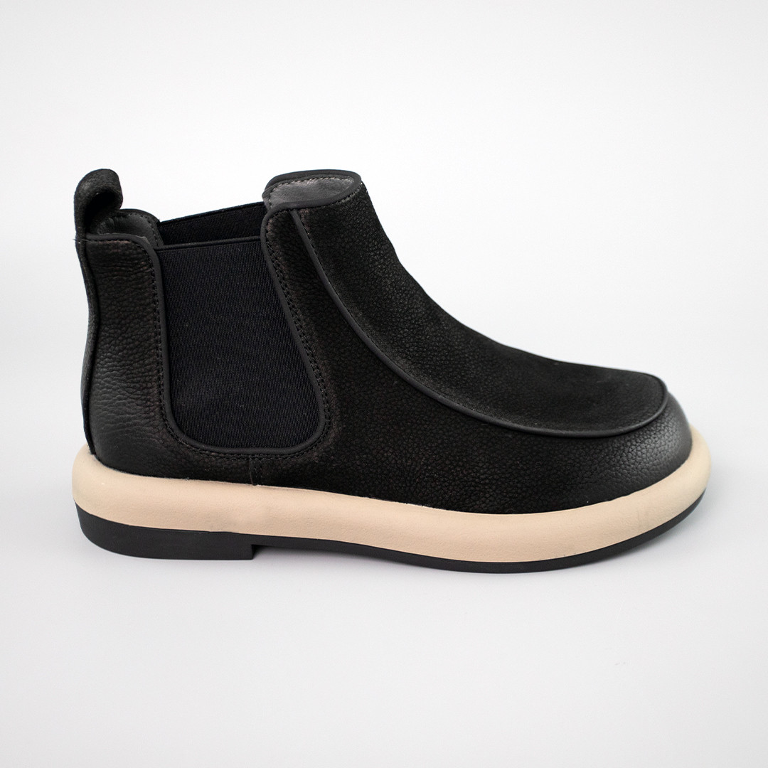 Челсі жіночі шкіра байка 593186 Чорні, фото 1