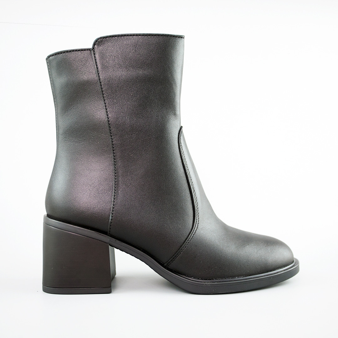 Черевики жіночі шкіряні байка 592729 Чорні, фото 1