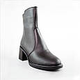 Черевики жіночі шкіряні байка 592729 Чорні, фото 2