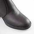 Черевики жіночі шкіряні байка 592729 Чорні, фото 3