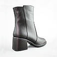 Черевики жіночі шкіряні байка 592729 Чорні, фото 6