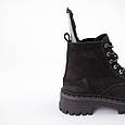 Черевики жіночі шкіряні на хутрі 592653 Чорні, фото 7