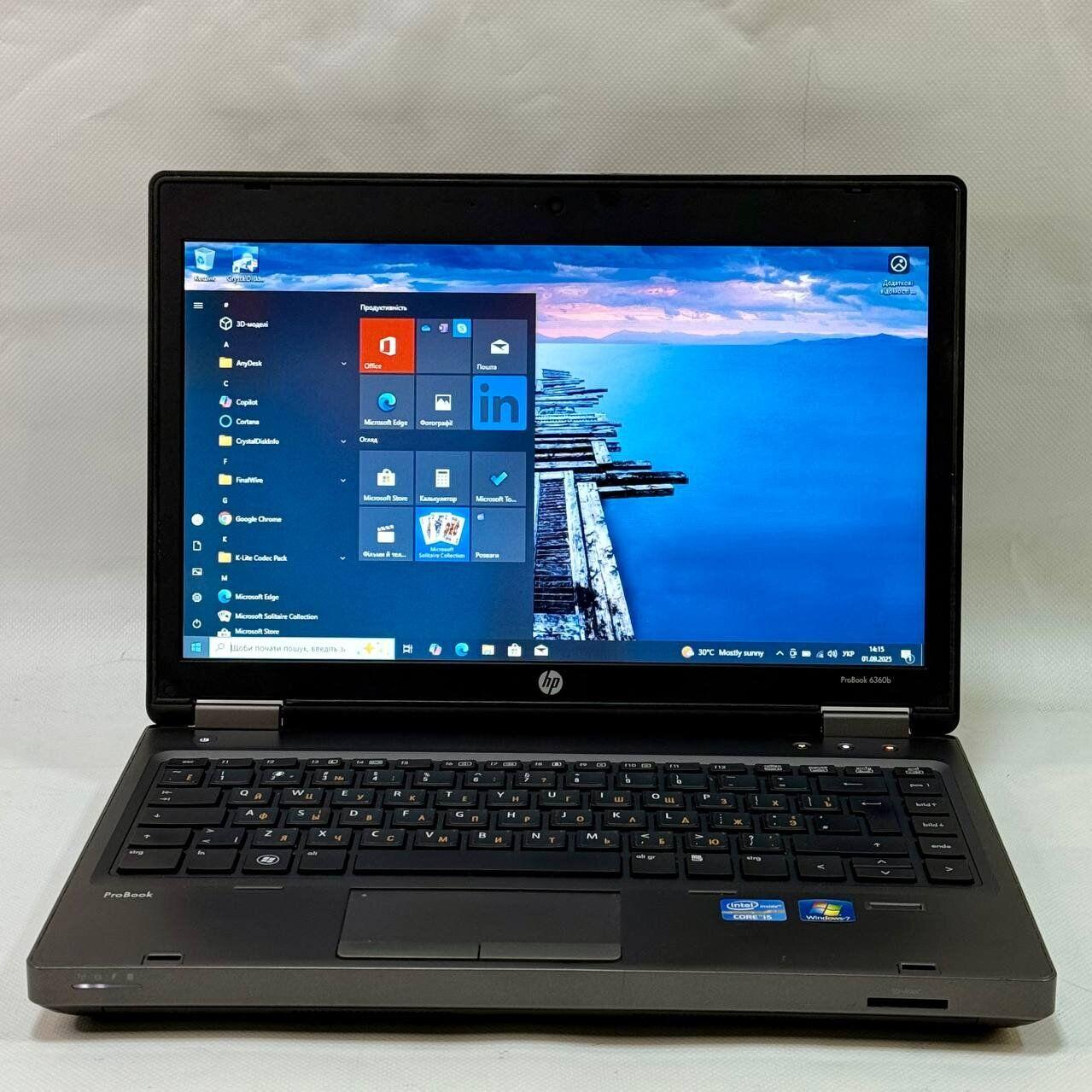 Б/в Ноутбук Б-клас HP Probook 6360b 13.3" 1366x768| Core i5-2410M| 8 GB RAM| 128 GB SSD| HD 3000