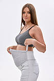 Комфортні джинси для вагітних утеплені на флісі сірі, XS, фото 2