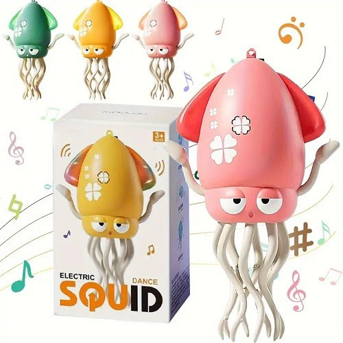 Іграшка музична Кальмар 158-21С танцює музика реагує на руку в коробці 21х12.5 см