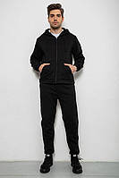 Спортивный костюм мужской на флисе, цвет черный, 238R58692