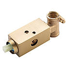 Гігієнічний душ квадратний Frap F2076-3 з полицею та тримачем туалетного паперу прихований монтаж матове золото, фото 5