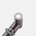 Гігієнічний душ Frap F2075-19 з полицею та тримачем для туалетного паперу прихований монтаж матовий графіт, фото 4