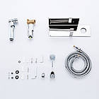 F2075 душ гігієнiчний лат. корпус з поличкою та папероутримувачем Ø25 (хром) {10/1}, фото 3