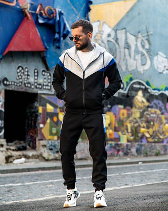 Sports suit grey/black PP7926, фото 1