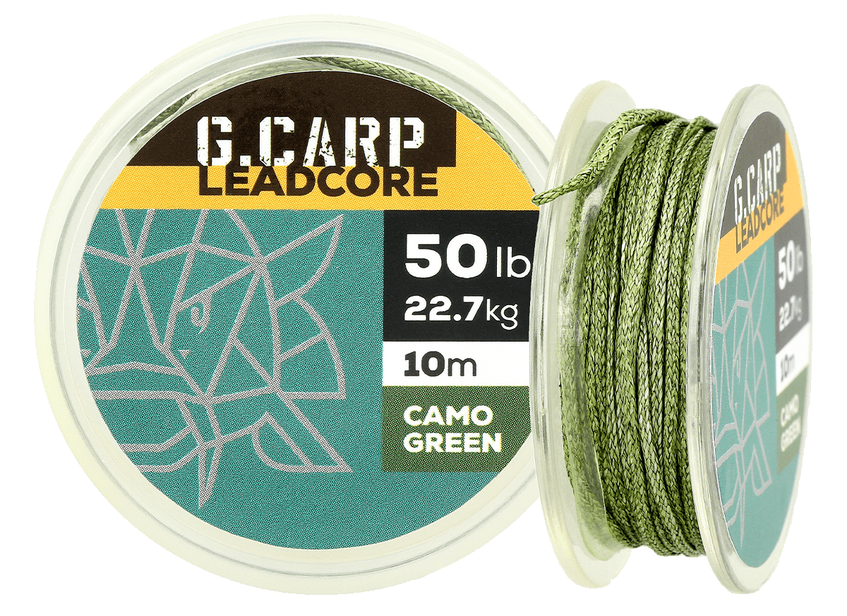 Лідкор без свинцю G.Carp Corefree 10м 50lb Caмo Green, фото 1