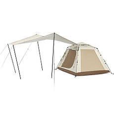 Намет тримісний автоматичний із тентом Naturehike Ango Picnic CNK2450WS021, коричневий