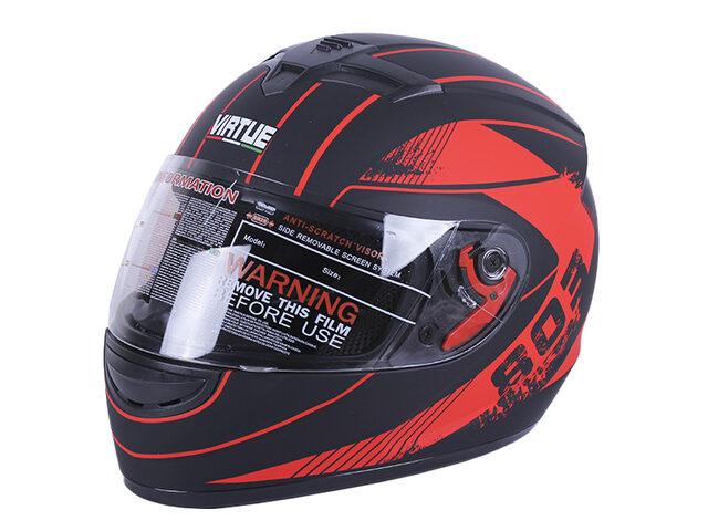 Шолом для мотоцикла, скутера MD-803 VIRTUE інтеграл (чорно-жовтогарячий матовий, size M), фото 1