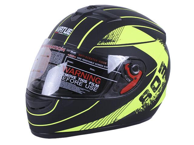Шолом для мотоцикла, скутера MD-803 VIRTUE інтеграл (чорно-жовтий матовий, size M), фото 1