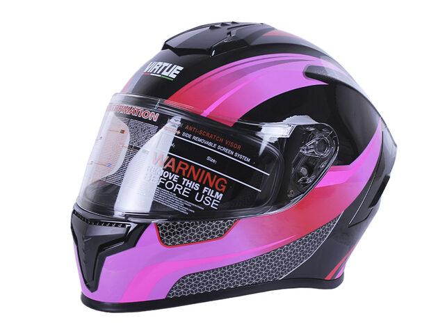 Шолом для мотоцикла, скутера MD-813 VIRTUE інтеграл (чорно-бузковий матовий, size L), фото 1