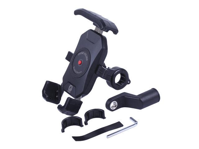 Тримач телефона TT AGRO MOTO M14-C1 чорний, з кріпленням на кермо, Kewiq, фото 1