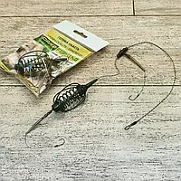 🇺🇦 Готовая снасть «Карась Elite - Оригинал» 2 крючка , вес 40 грамм 🇺🇦