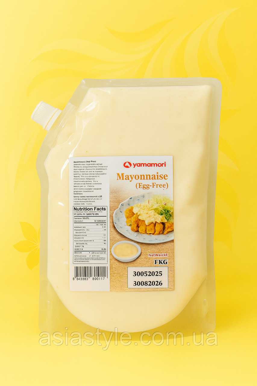 Майонез без яєць, Майонез без яиц, Egg-free mayonnaise, Yamamori, 1 кг, Таїланд, Ч, фото 1