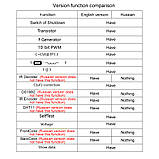 Тестер компонентів ESR, LCR GM328A 5V Usb-C, 9V (Rus), фото 6