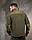 Тактична Фліска Тактична фліска TERMIT олива — чоловіча військова кофта з флісу Polar 280 із вставками та липучTERMIT олива ПП7957, фото 5