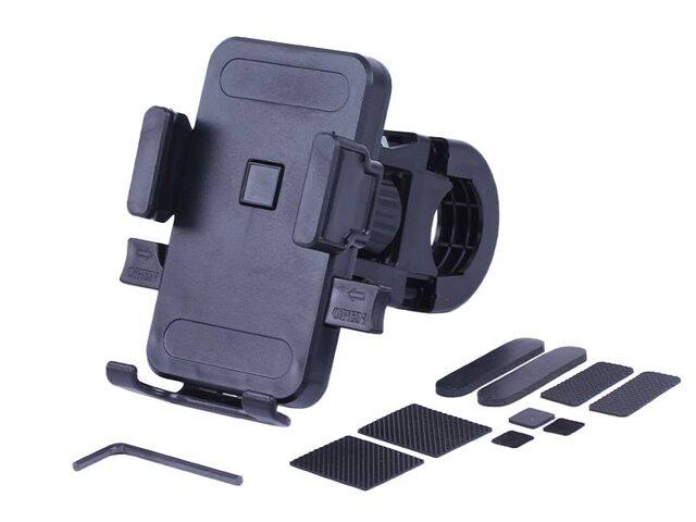 Тримач телефона HFCM-03 TT AGRO MOTO (кріплення на кермо), пластик, чорний, фото 1